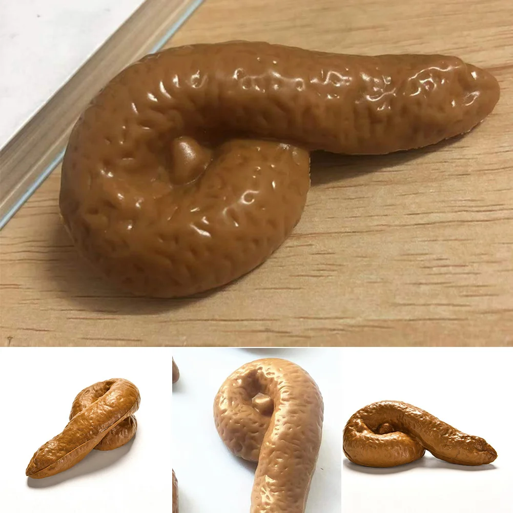 Fake Poop Gag Gift - 3 pezzi realistici morbidi cani finti