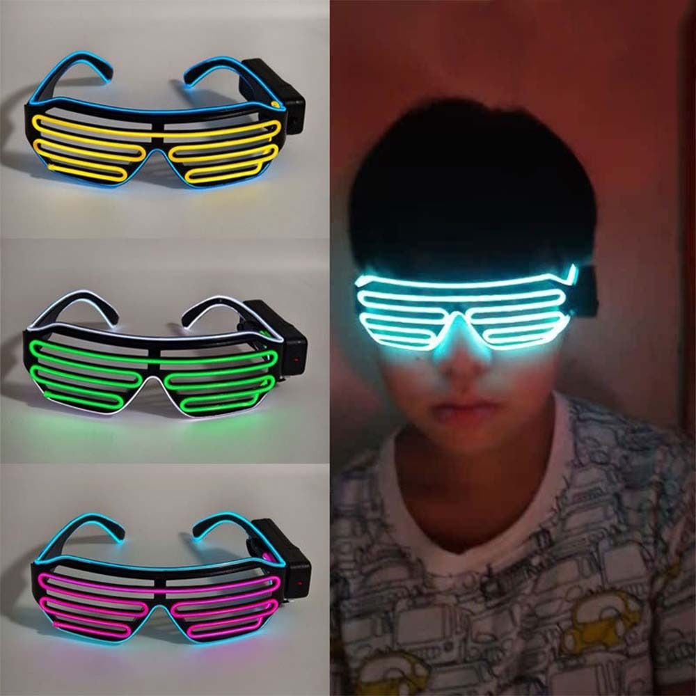 Glow In The Dark Party Glasses - Occhiali LED Wireless Luminosi, Occhiali Neon