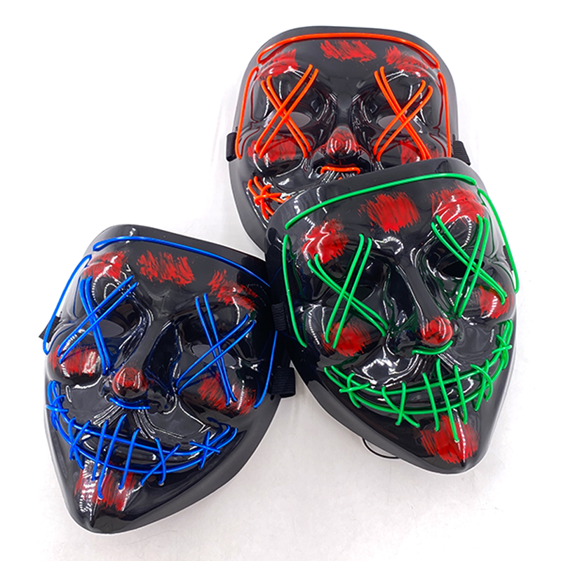Led Purge Mask Halloween - Maschere LED Purge Wireless Luminose per