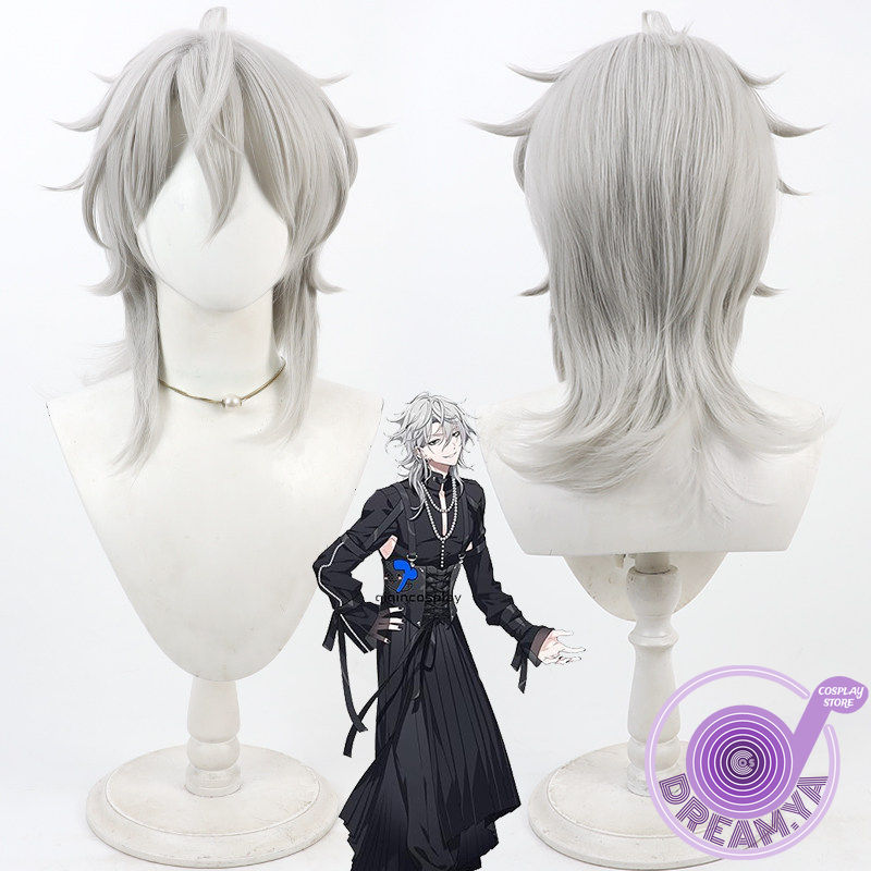Anime Cosplay Wig Heat Resistant - Parrucca Cosplay Domeki Kuguri 18TRIP Grigia
