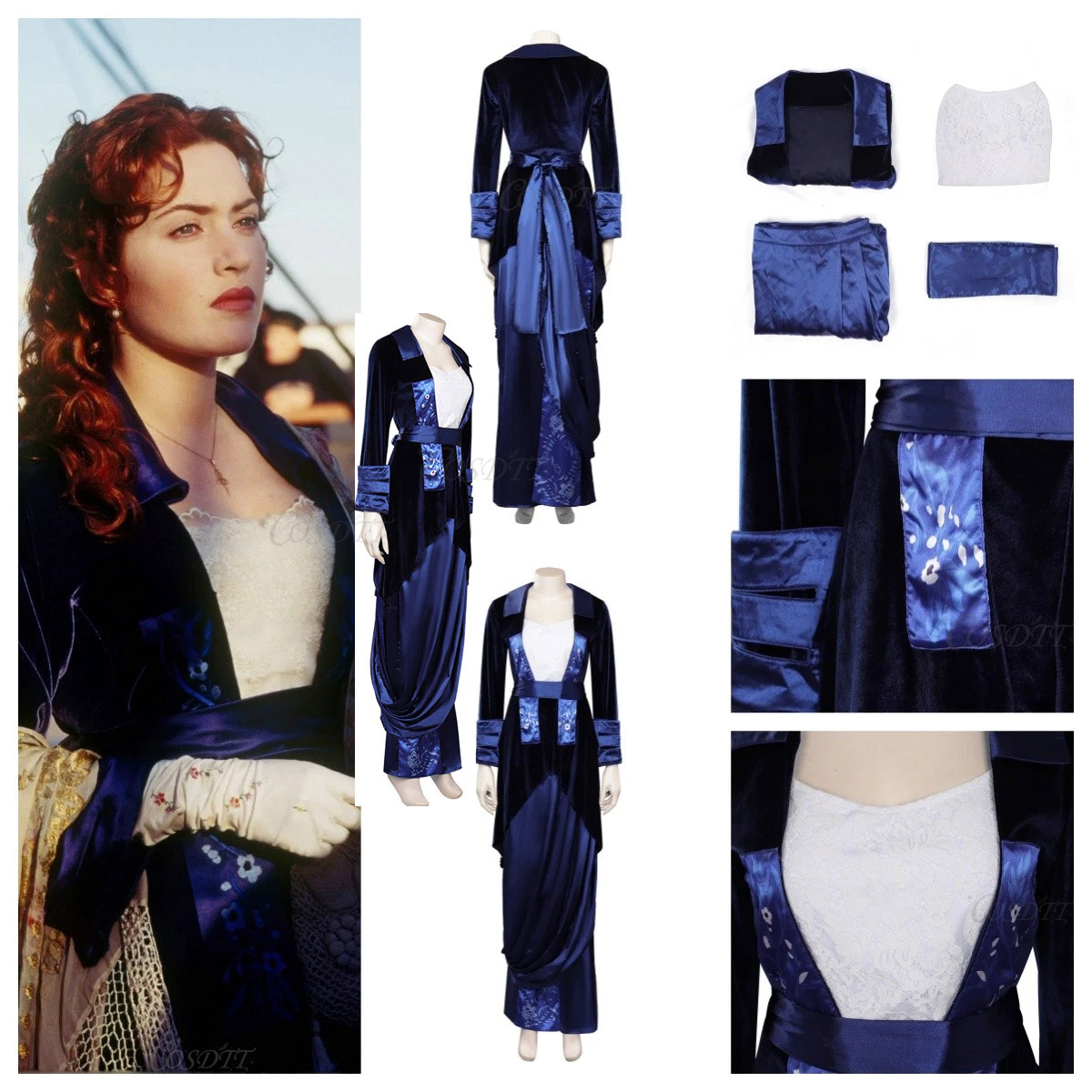Medieval Renaissance Dress Women - Costume da Cosplay di Ruth DeWitt