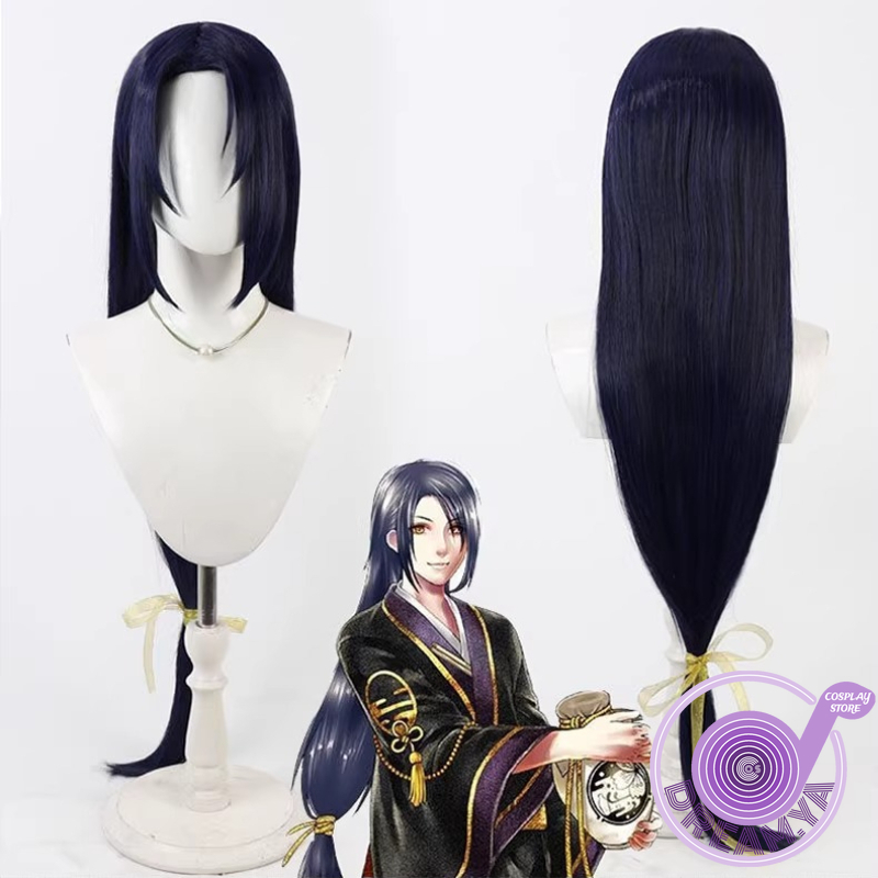 Anime Cosplay Wig Heat Resistant - Parrucca Cosplay Jiroutachi Touken Ranbu Blu