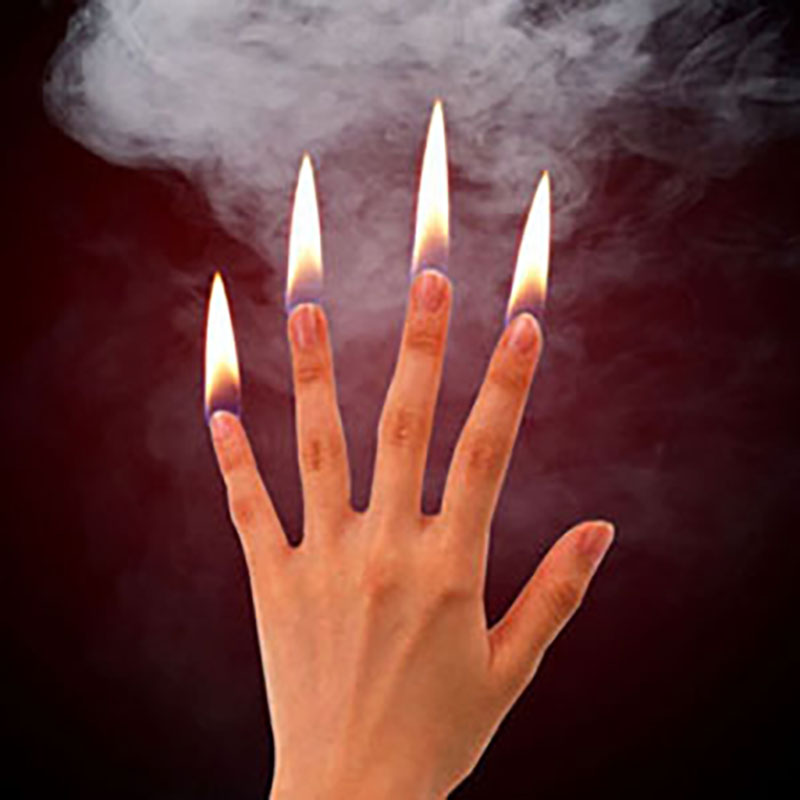 Thumb Tip Magic Trick Set - 4 Pz/set Dito Fuoco Trucchi Magici