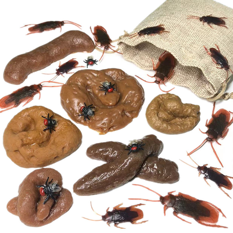 Fake Poop Gag Gift - 6/24PCS morbido finto cacca feci scherzi