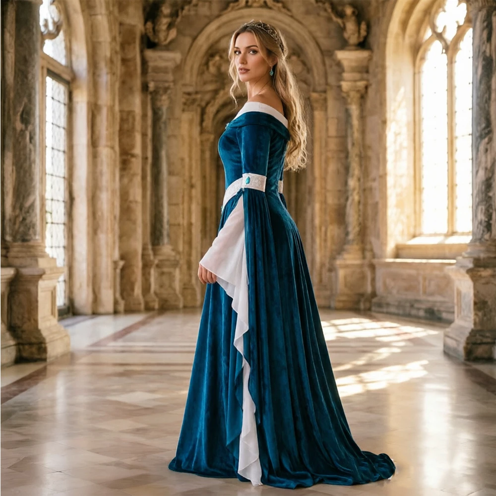 Medieval Renaissance Dress Women - Abito in stile elfo medievale rinascimentale,