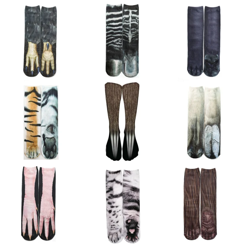 Funny Chicken Leg Socks - Calzini carini stampa 3d Divertente Donna