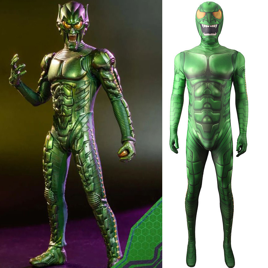 Spiderman Jumpsuit Kids - Costume da Goblin Verde Anime, Tuta