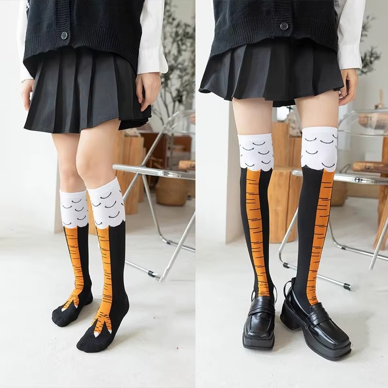 Funny Chicken Leg Socks - 1/2/3 pezzi divertente zampa di pollo
