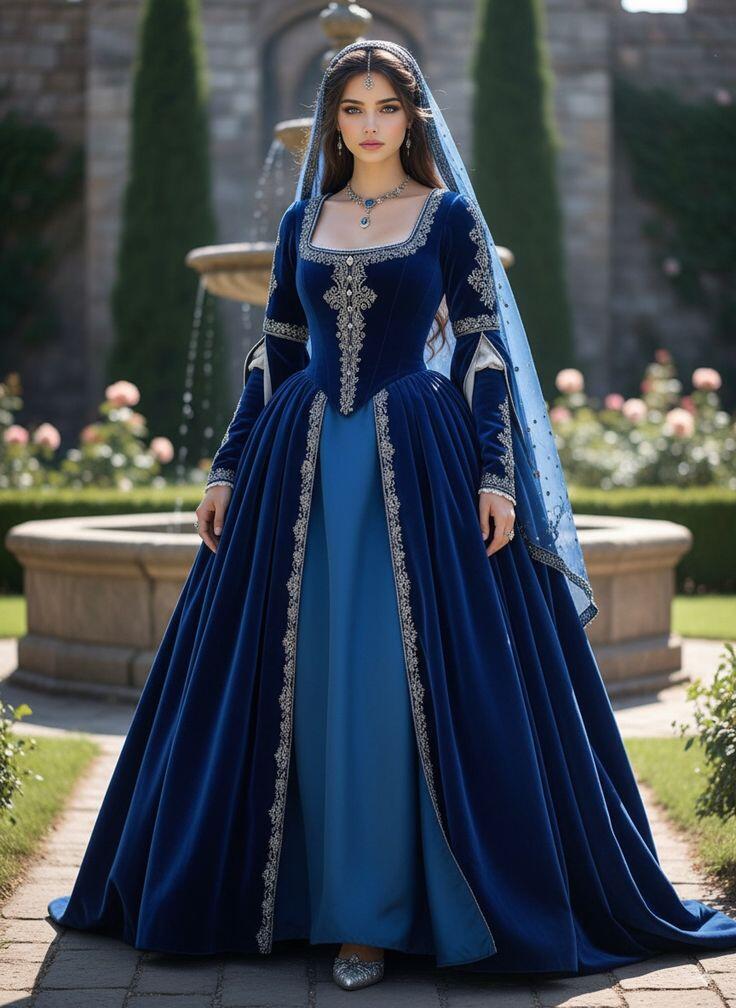 Medieval Renaissance Dress Women - Abito da ballo medievale Tudor reale