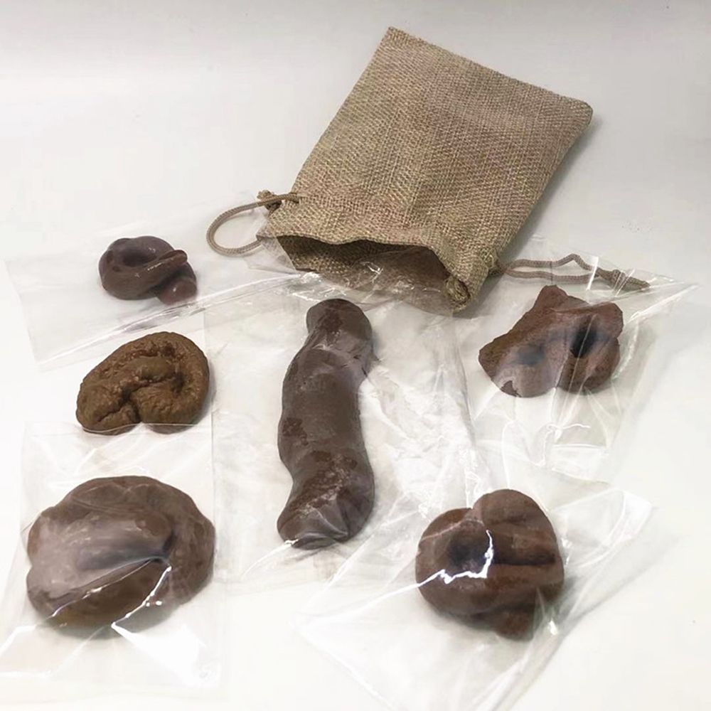 Fake Poop Gag Gift - 6 pezzi scherzo giocattoli ingannevoli gadget