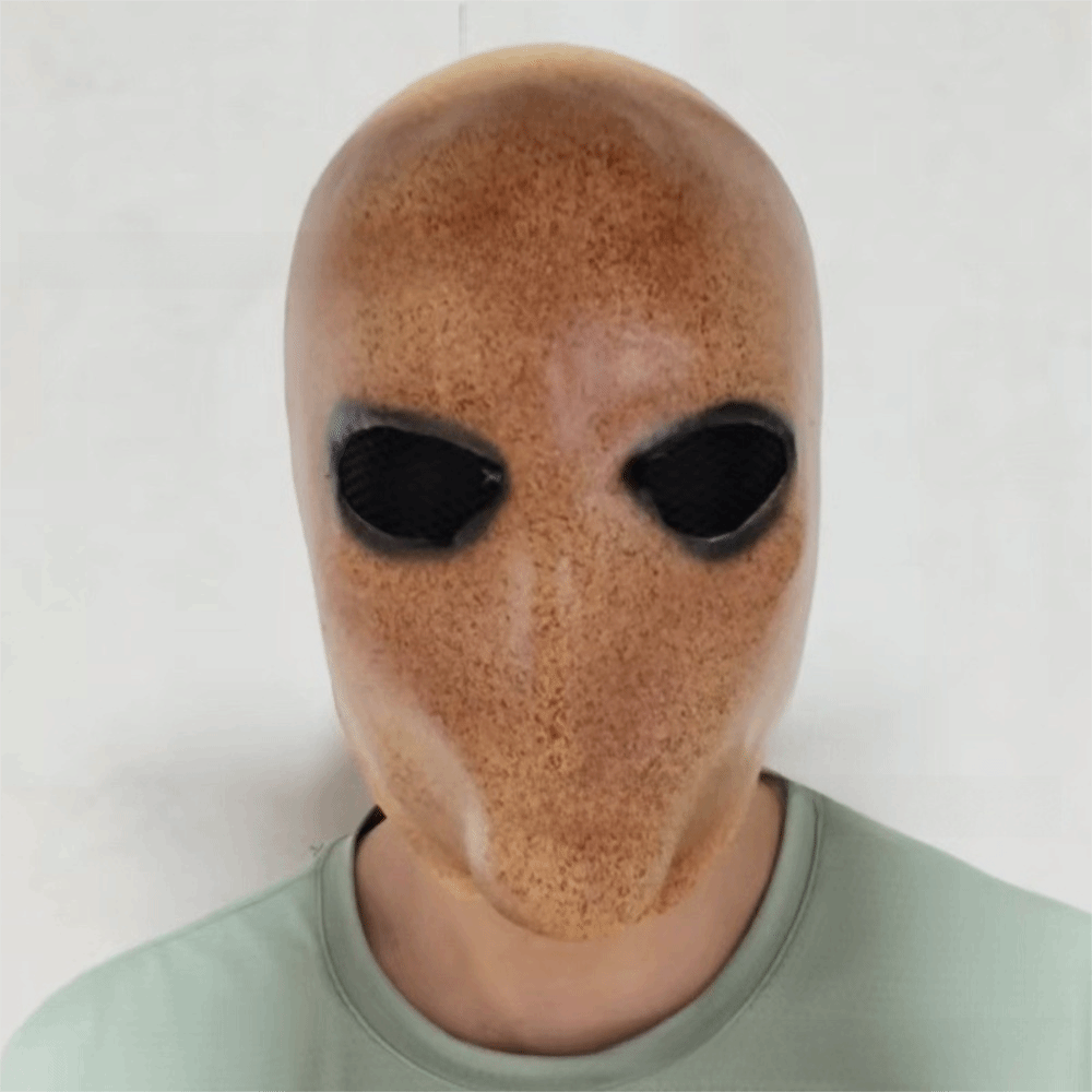 Latex Alien Mask Realistic - Maschera di Slenderman per Halloween, non