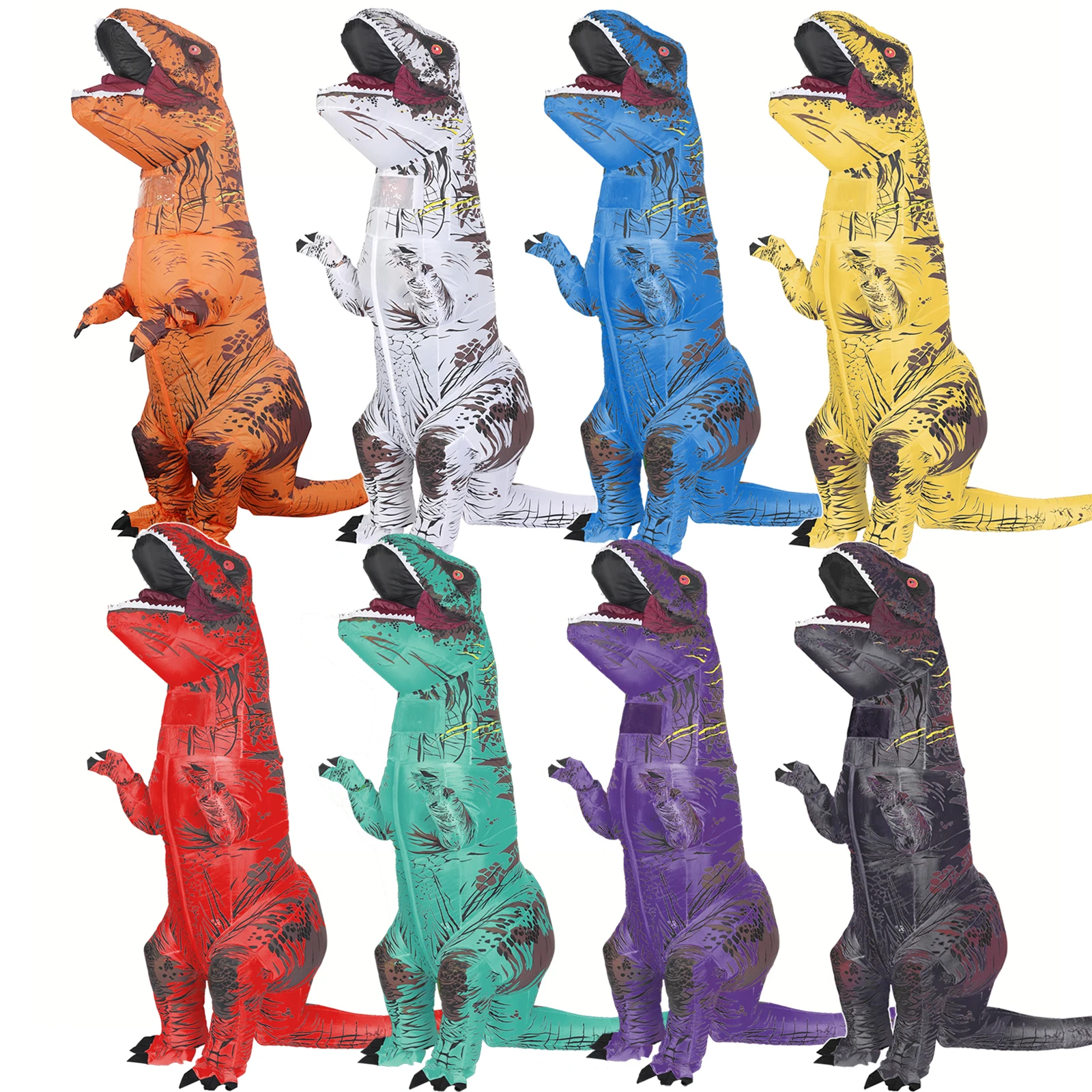 Inflatable Dinosaur Costume Adult - Costume da dinosauro gonfiabile Tyrannosaurus T-rex