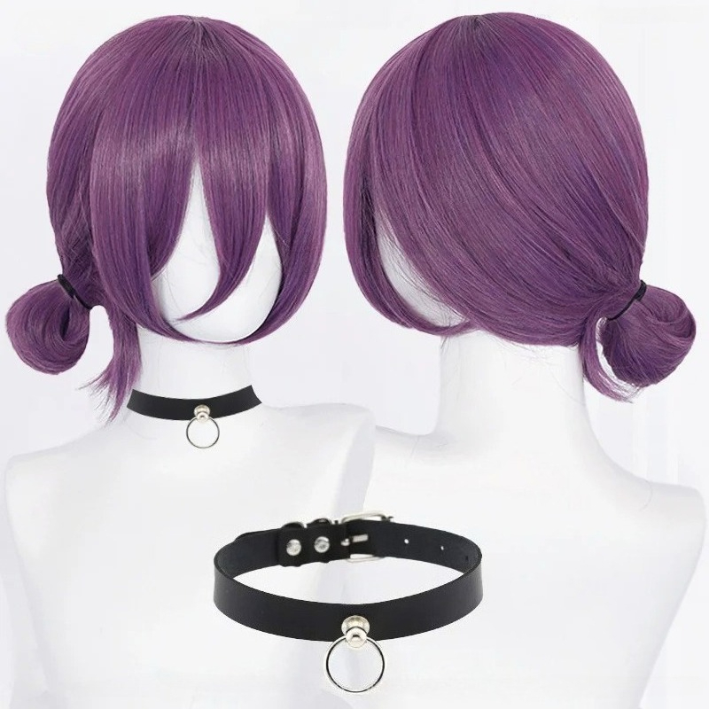 Anime Cosplay Wig Heat Resistant - Parrucca cosplay Anime Reze Parrucca viola