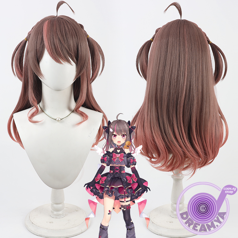 Anime Cosplay Wig Heat Resistant - Parrucca cosplay Natsuiro Matsuri Vtuber Marrone