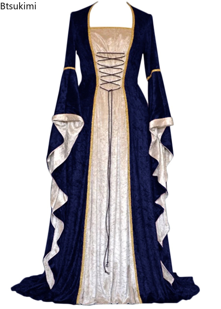 Medieval Renaissance Dress Women - Abito da Donna in Stile Rinascimentale