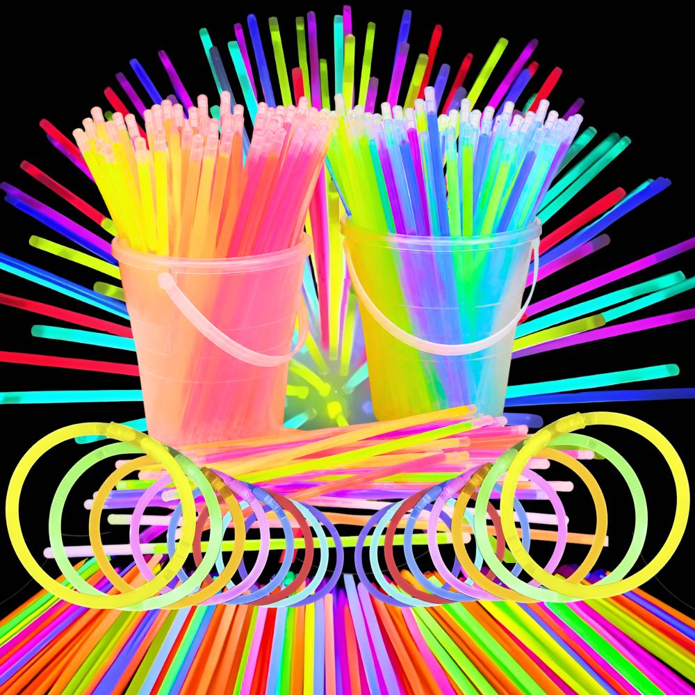 Glow In The Dark Party Glasses - 48/95 pezzi di bastoncini luminosi fluorescenti
