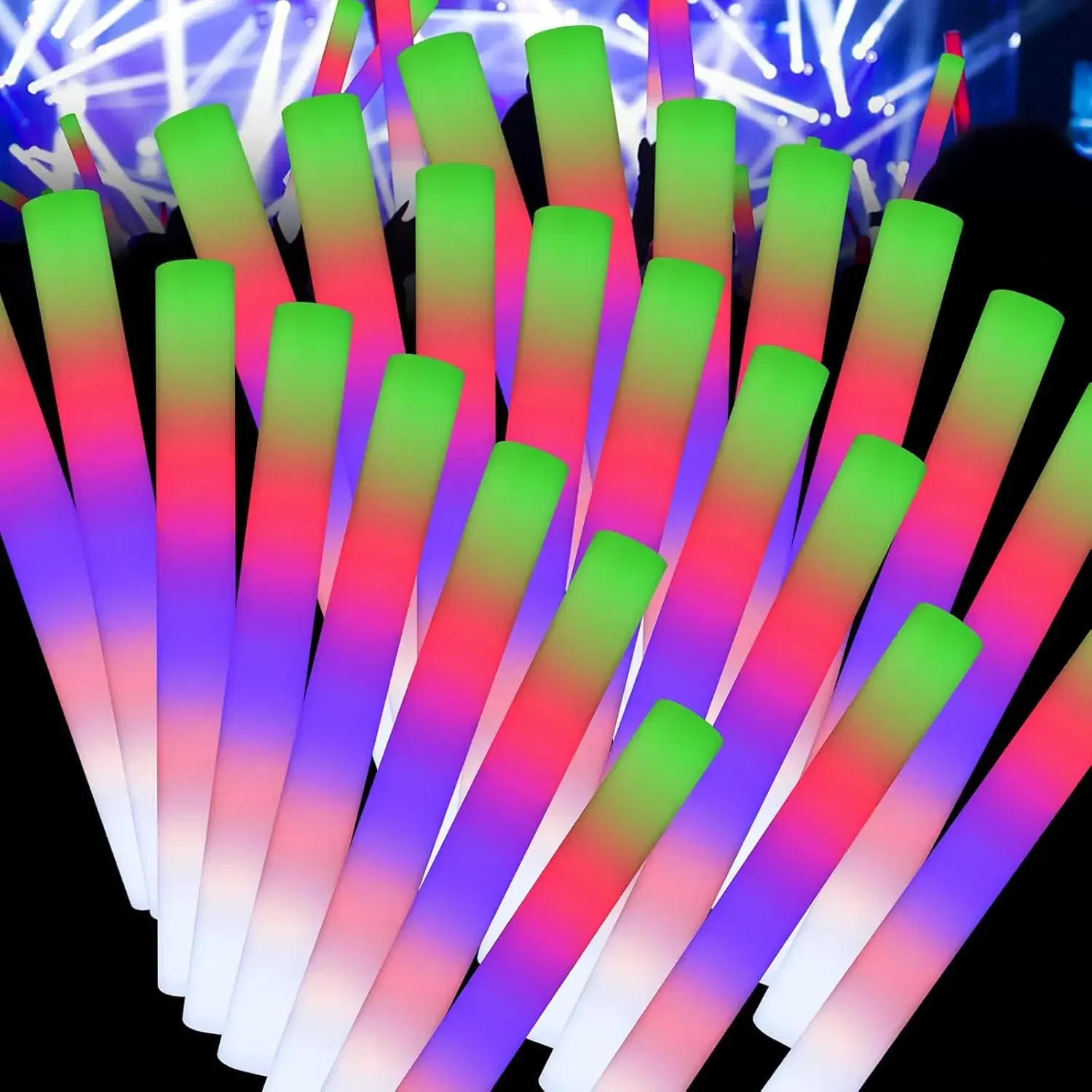 1Z-50PCS Bastoncini Luminosi a - Flashing Led Foam Sticks Party recensione e prezzo