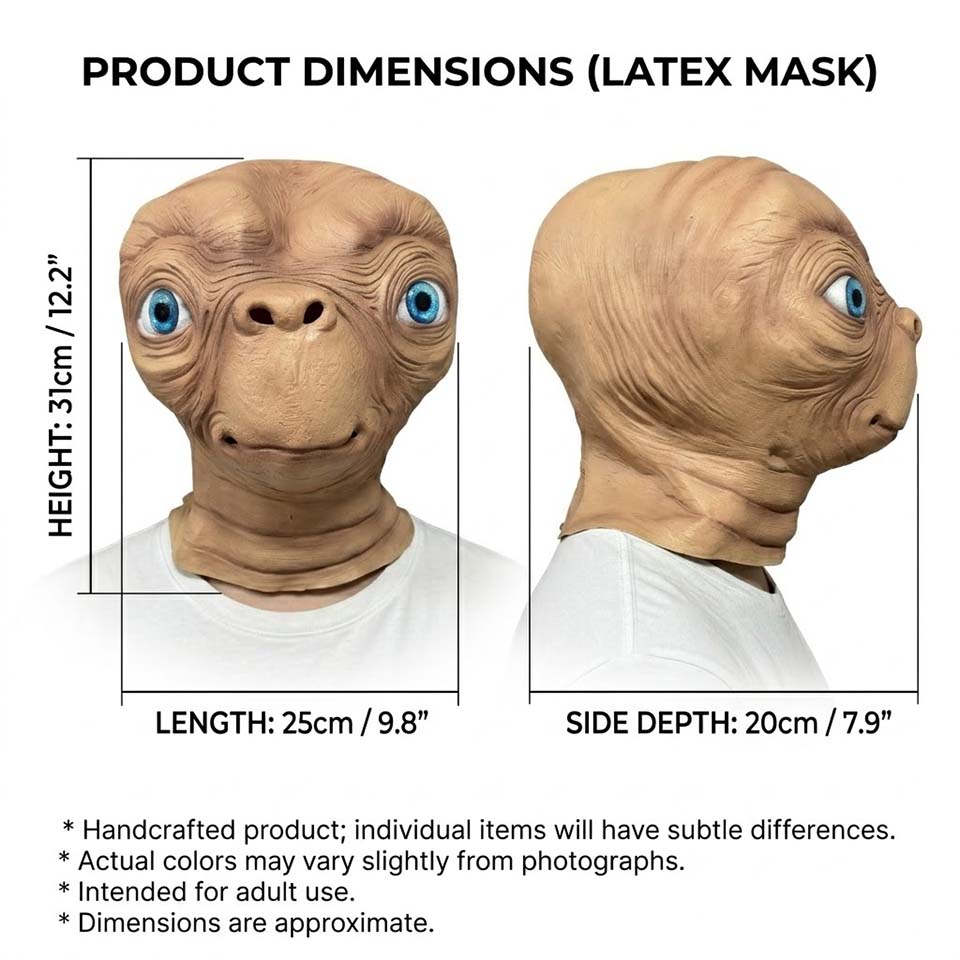 Maschera Realistica in Latex d - Latex Alien Mask Realistic recensione e prezzo
