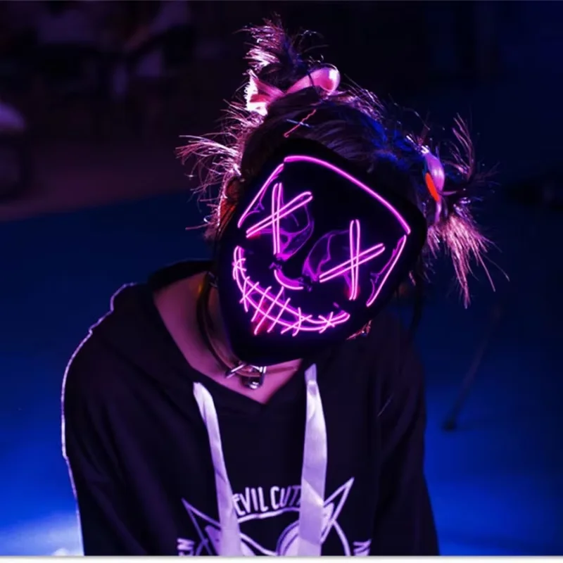 Maschera LED Neon Wireless Lum - Led Purge Mask Halloween recensione e prezzo