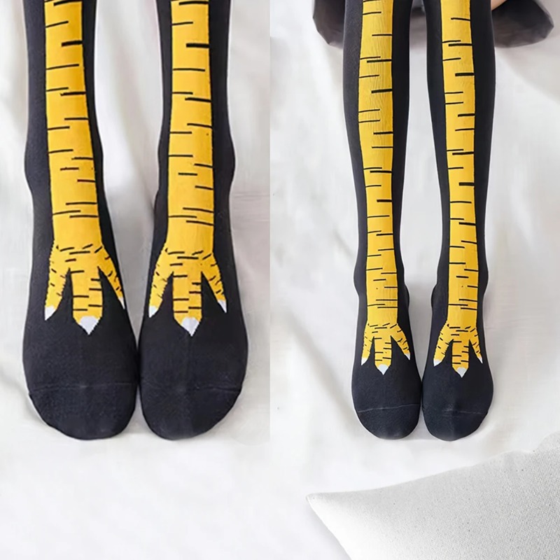 1/2/5 Paia di Calze al Ginocch - Funny Chicken Leg Socks recensione e prezzo