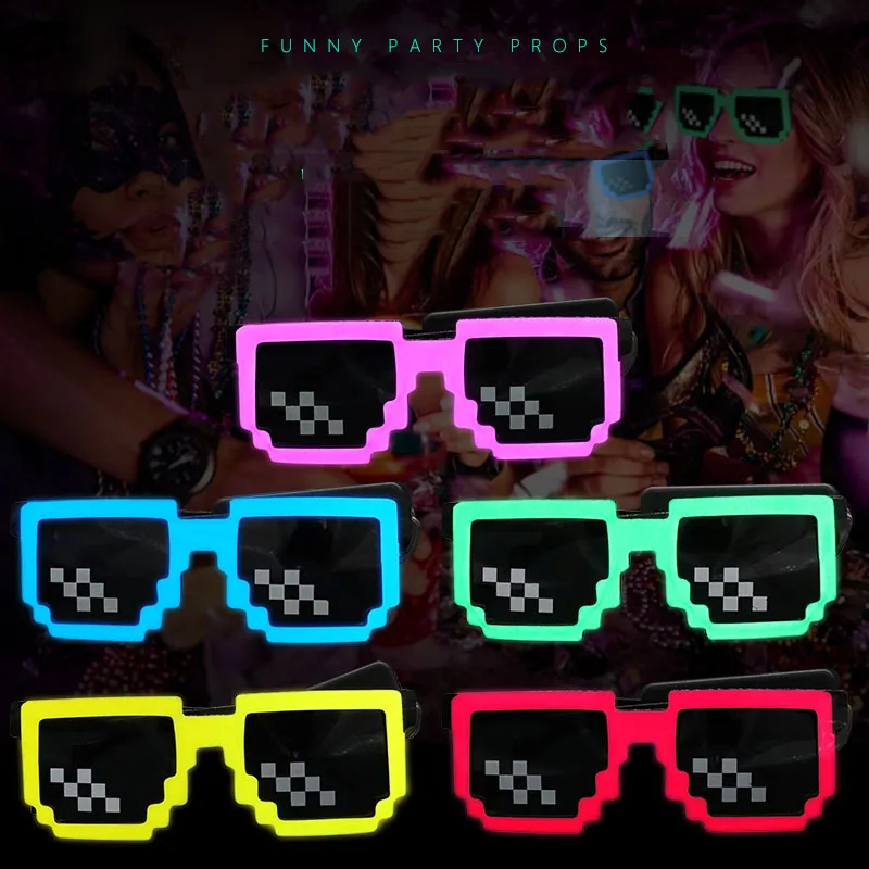 Occhiali luminosi a LED senza  - Glow In The Dark Party Glasses recensione e prezzo