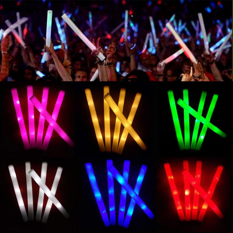 30/50 Pcs Led Foam Bar Glow In - Flashing Led Foam Sticks Party recensione e prezzo