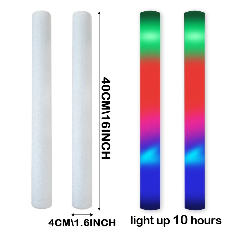 30/50 Pcs Led Foam Bar Glow In - Flashing Led Foam Sticks Party recensione e prezzo