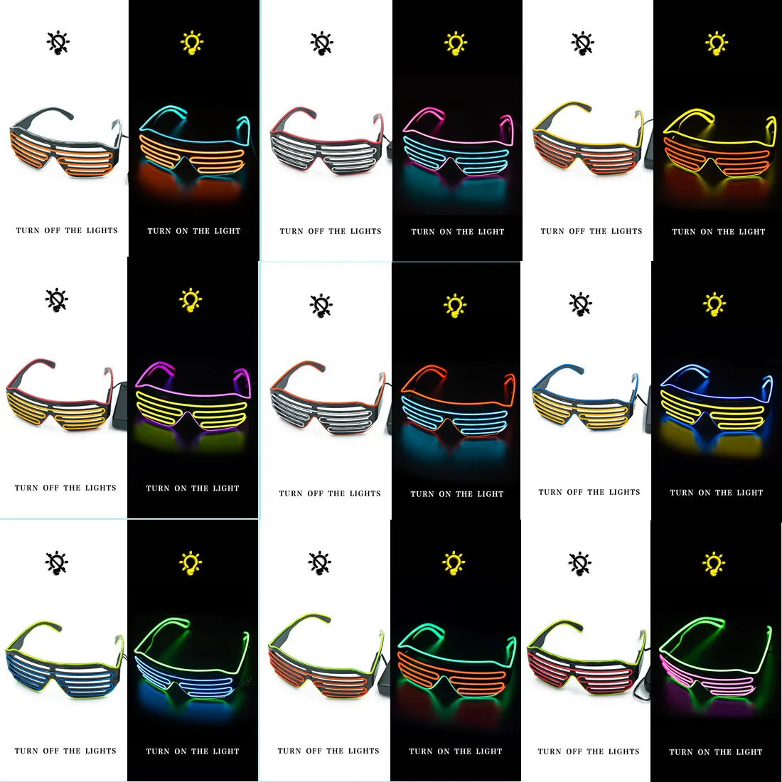 Occhiali luminosi a LED Gafas  - Glow In The Dark Party Glasses recensione e prezzo