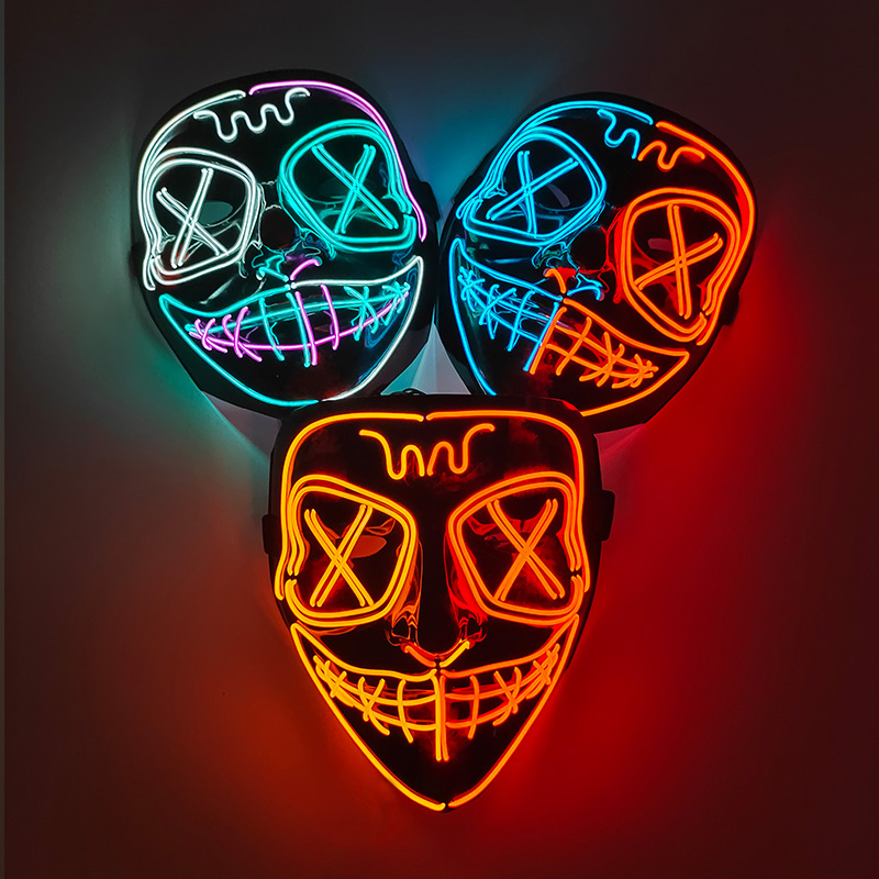 Maschera luminosa a LED senza  - Led Purge Mask Halloween recensione e prezzo