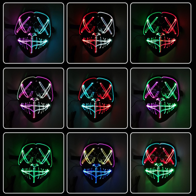Maschera LED con Controllo Ges - Led Purge Mask Halloween recensione e prezzo