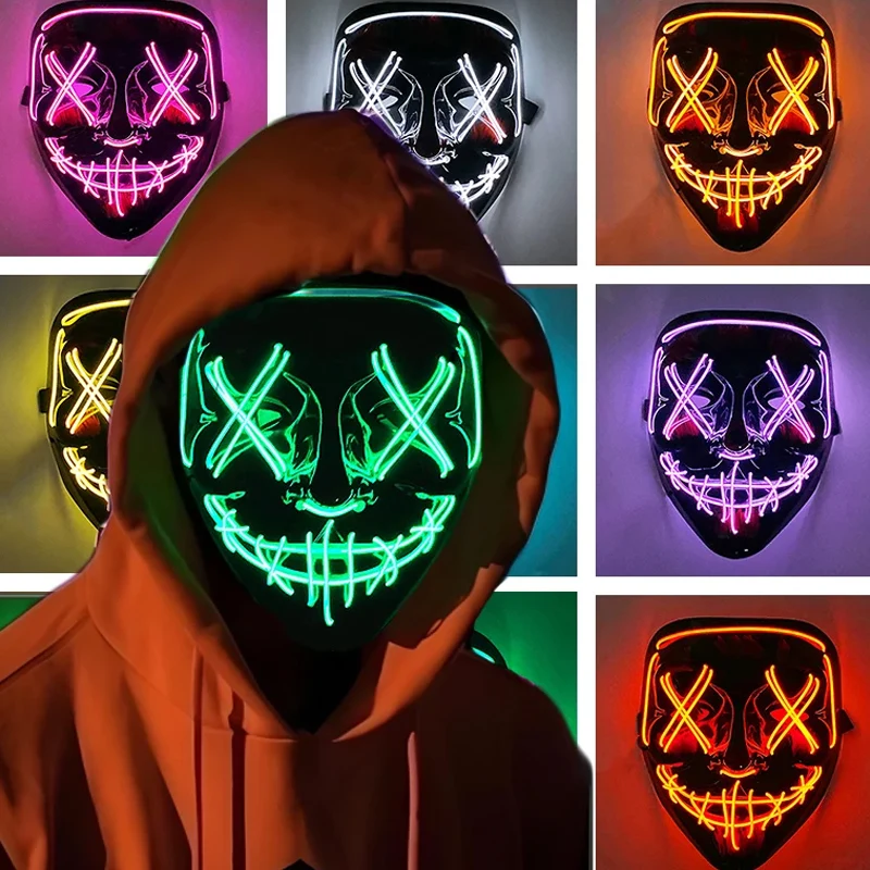 Spaventoso Halloween Cosplay M - Led Purge Mask Halloween recensione e prezzo