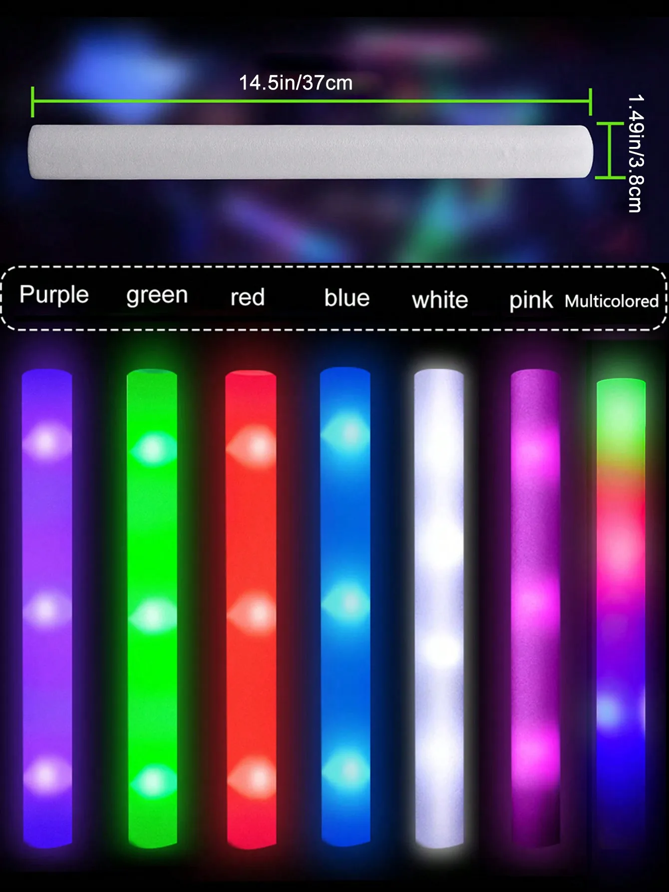 20/30 bastoncini luminosi a LE - Flashing Led Foam Sticks Party recensione e prezzo