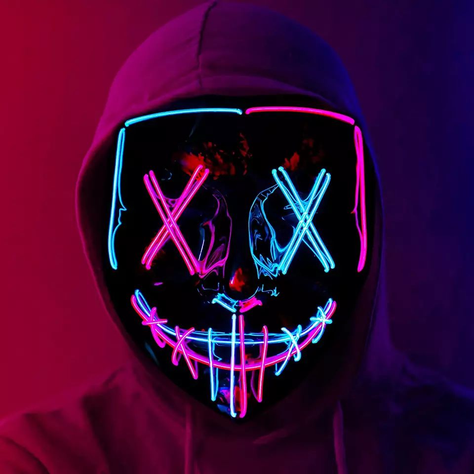 Maschera illuminata a LED per  - Led Purge Mask Halloween recensione e prezzo