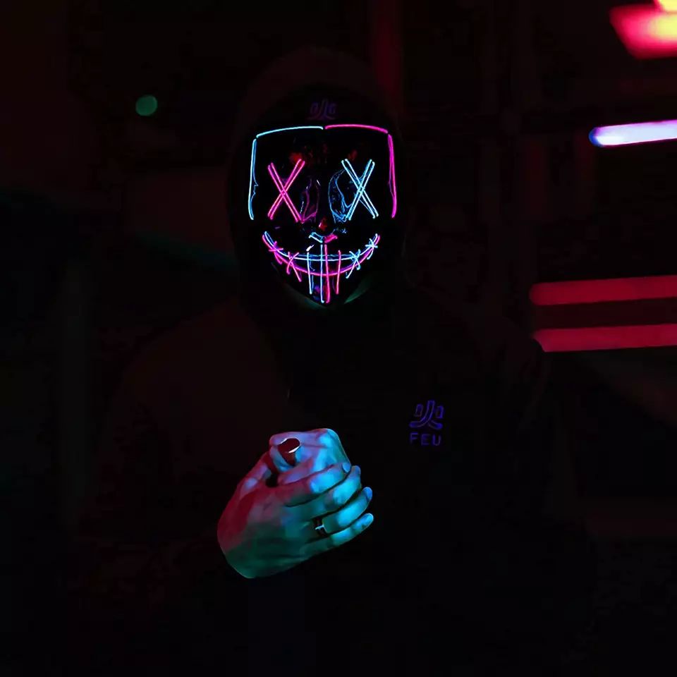 Maschera illuminata a LED per  - Led Purge Mask Halloween recensione e prezzo