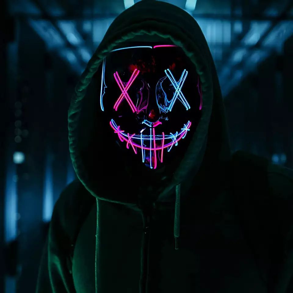 Maschera illuminata a LED per  - Led Purge Mask Halloween recensione e prezzo