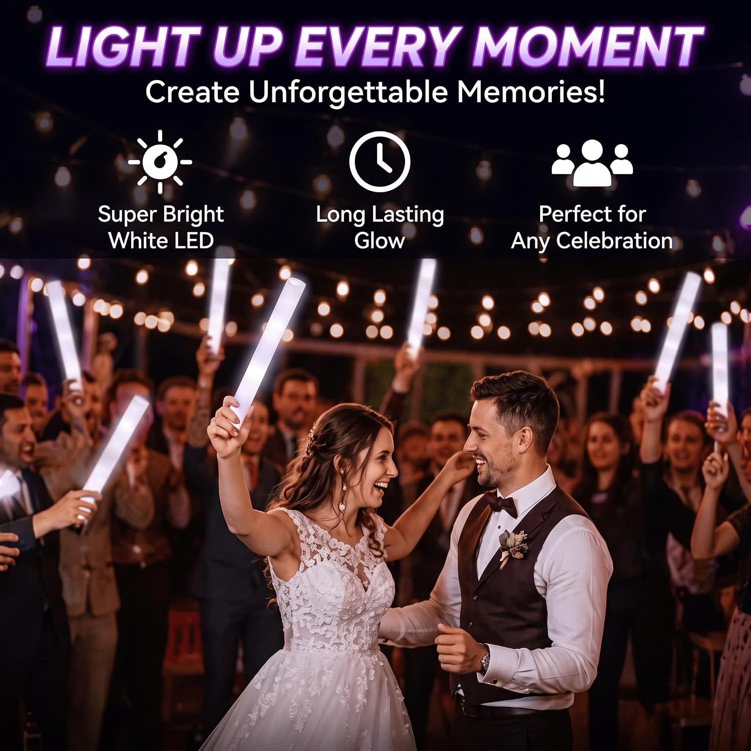 30 bastoncini luminosi a LED i - Flashing Led Foam Sticks Party recensione e prezzo