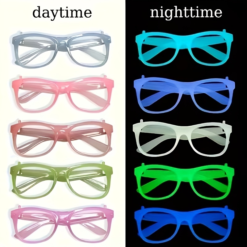 5/12 paia di occhiali da festa - Glow In The Dark Party Glasses recensione e prezzo