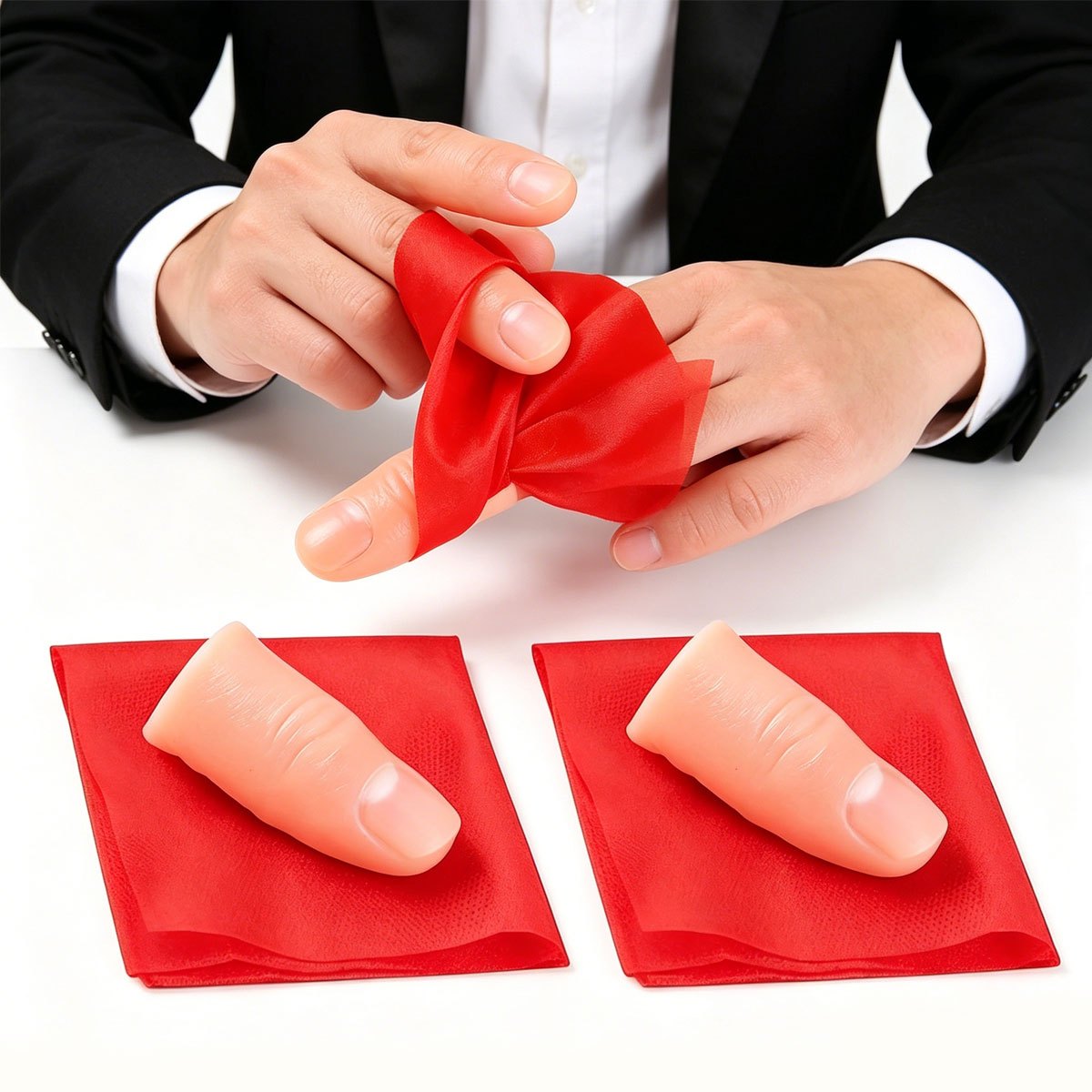 Set di 3 Sciarpe Magiche per T - Thumb Tip Magic Trick Set recensione e prezzo