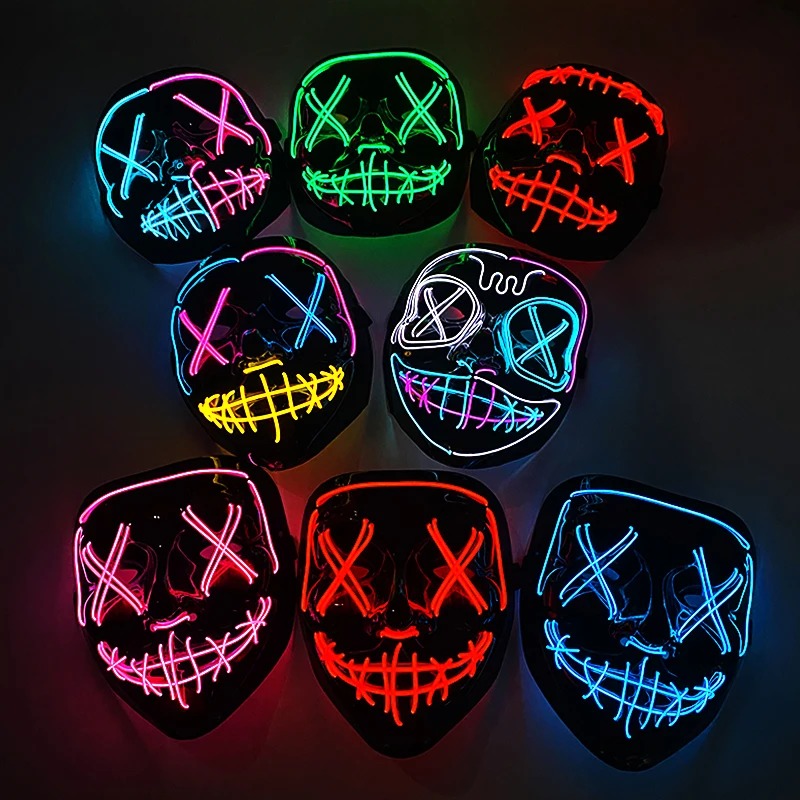 Maschera LED Neon Wireless Mul - Led Purge Mask Halloween recensione e prezzo