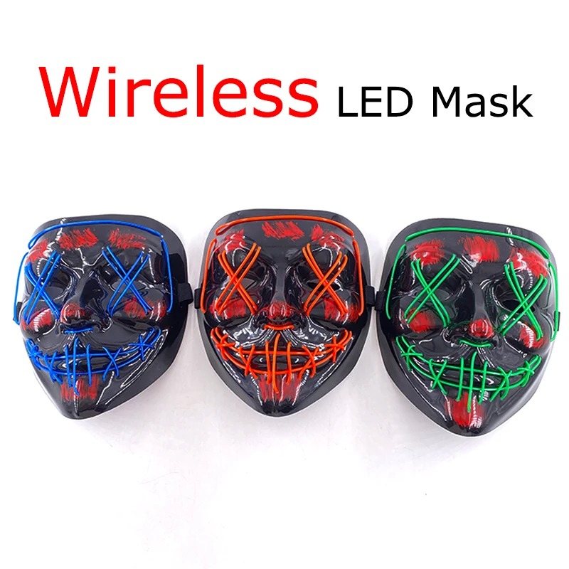Maschera LED Neon Wireless Mul - Led Purge Mask Halloween recensione e prezzo