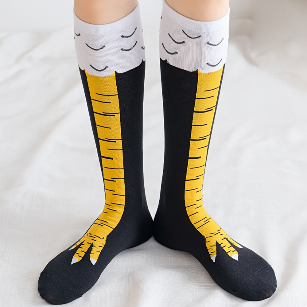 1 Paio di Calze al Ginocchio d - Funny Chicken Leg Socks recensione e prezzo