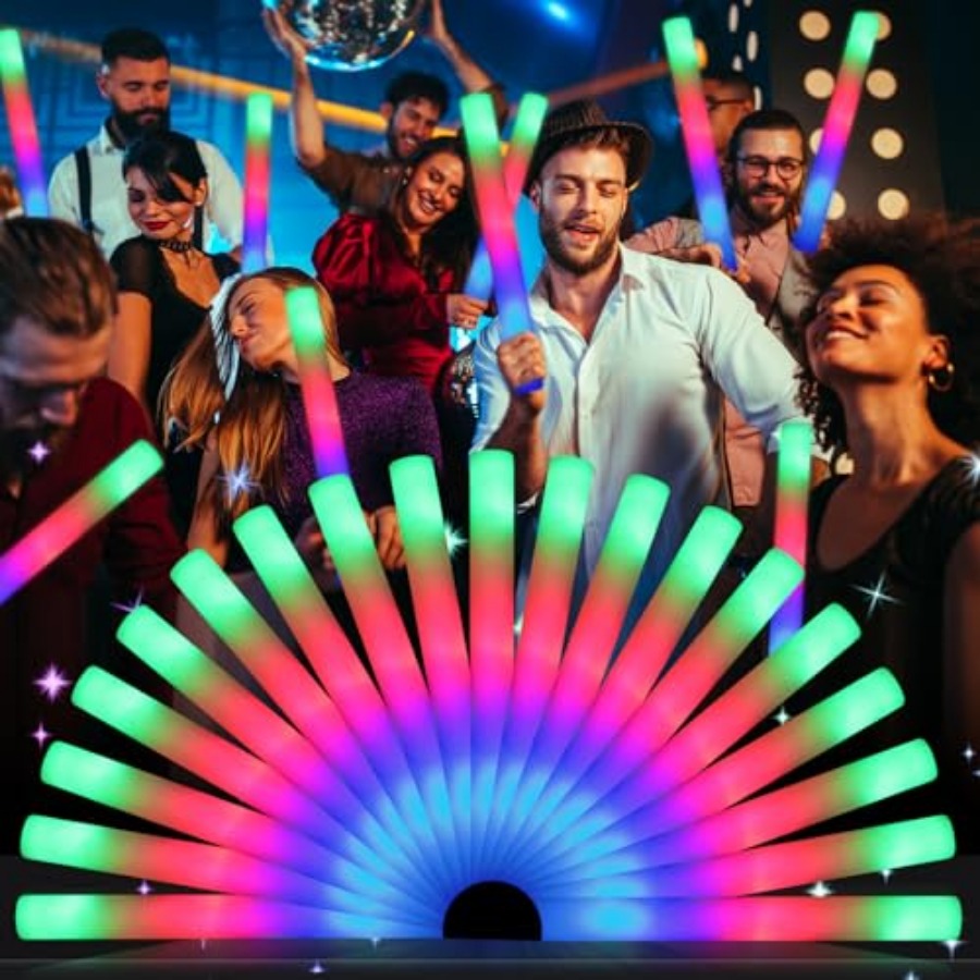 Bastoncini Luminosi in Schiuma - Flashing Led Foam Sticks Party recensione e prezzo
