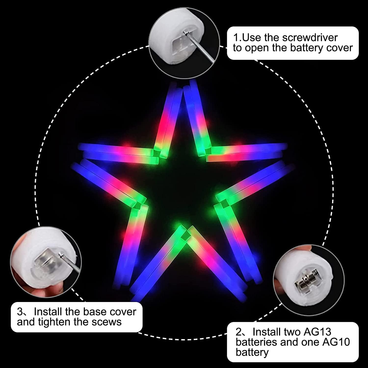 102 pezzi bastoncini di schium - Flashing Led Foam Sticks Party recensione e prezzo