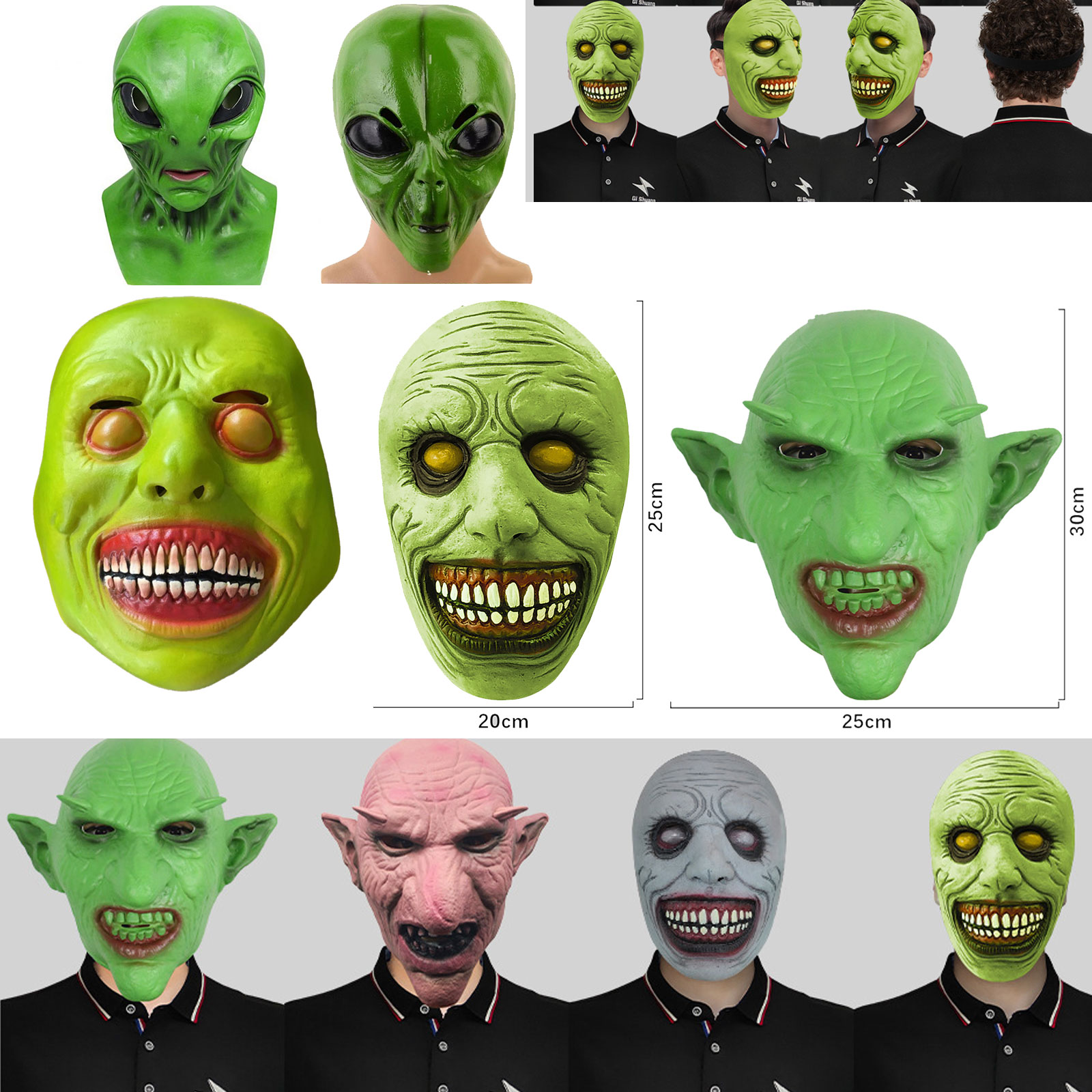 Maschera alieno di Halloween M - Latex Alien Mask Realistic recensione e prezzo