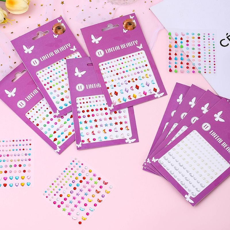 Adesivi per il Viso con Gemme, - Party Supplies recensione e prezzo