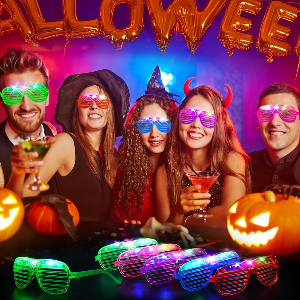 Occhiali LED 6 colori al neon  - Glow In The Dark Party Glasses recensione e prezzo