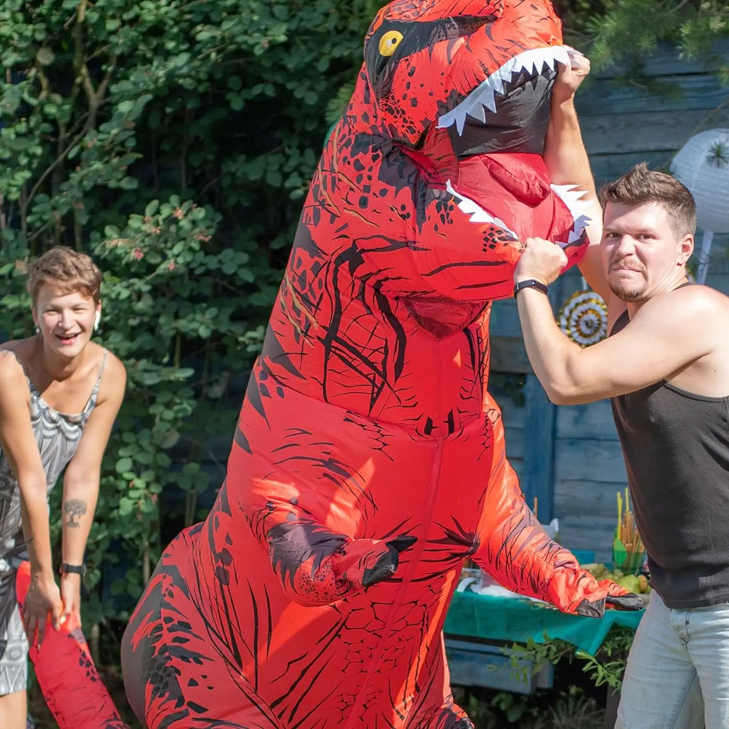 Costume da dinosauro gonfiabil - Inflatable Dinosaur Costume Adult recensione e prezzo