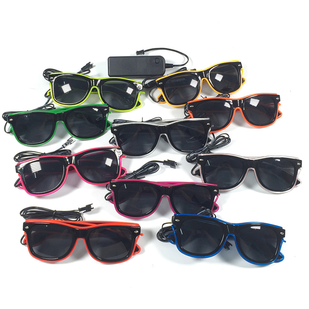 1PC lampeggiante EL Wire Led o - Glow In The Dark Party Glasses recensione e prezzo
