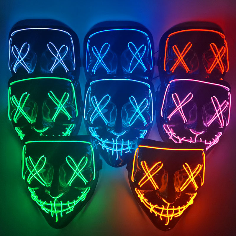 1P Scary Halloween Colplay Lig - Led Purge Mask Halloween recensione e prezzo