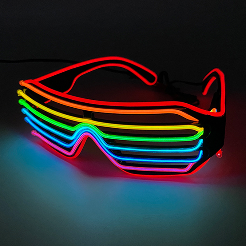 Occhiali luminosi colorati flu - Glow In The Dark Party Glasses recensione e prezzo